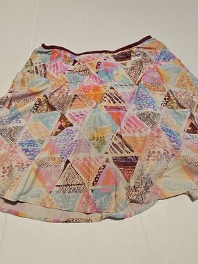 Sparkle Skirts Multicolor Triangle Print Running Skirt
